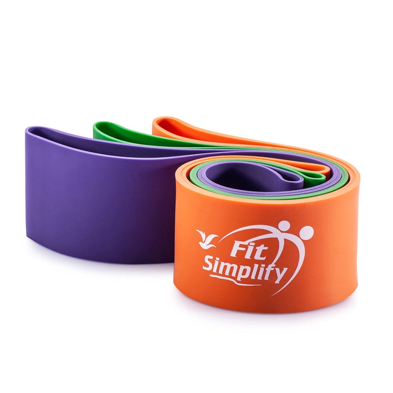 Fit Simplify Pro Series Resistance Loop Exercise Bands, Set of 3 - Image 5